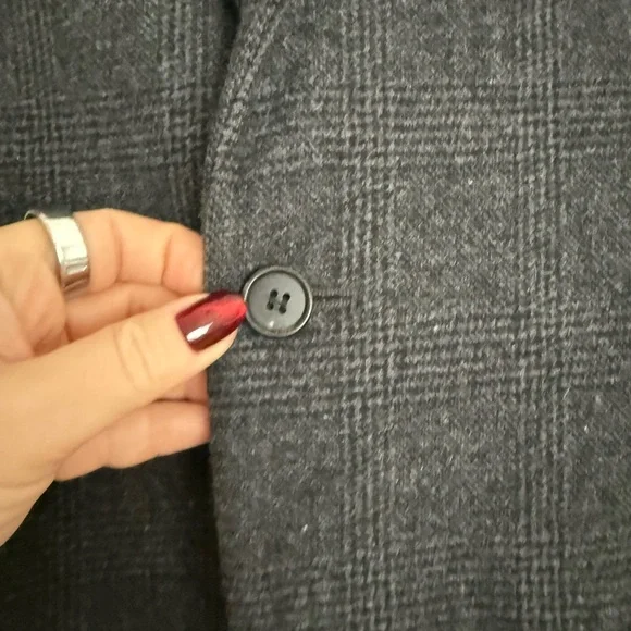 All Saints Charcoal Gray Men's Coat - Picture 6 of 12